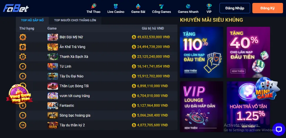 Tải ứng dụng Bongvip